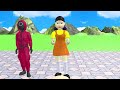 Scary Teacher 3D vs Squid Game Choose One Outfit Squid Game Doll Nice or Error 5 Times Challenge