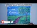 How To Paint Easy Country Road/Acrylic Painting For Beginners