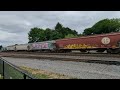 Norfolk Southern 29g Intermodal Passes Along Side H24 Local Working Hershey Pa. 7/11/2024.