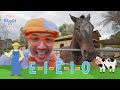 Head, Shoulder Knees and Toes!  | Blippi Music Video 🎵 | Community Corner 🌸| Kids Sing and Play