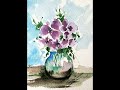 Small watercolor painting| Easy watercolor painting tutorialآموزش آبرنگ ساده و