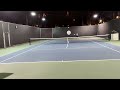 Keep hitting the backhand side of an imaginary opponent