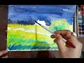 Watercolour | How to Paint a Dark Sky Landscape