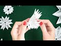 HOW TO MAKE A SIMPLE snowflakes from paper / CHRISTMAS crafts