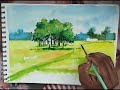 watercolour painting||watercolour landscape