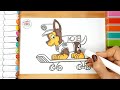 PAW Patrol Drawing Step by Step | PAW Patrol Chase with Skateboard Drawing 🌈 🐶🛹
