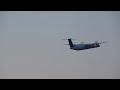 United Express Dash Q-400 takeoff at RDU