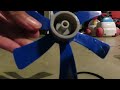 Plastic model engine revving high using a drill