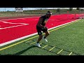 Defensive Back Ladder Drills | DB Footwork
