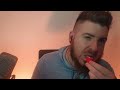 Crunchy Eating ASMR ::: Sweet Peppers dipped in chive & onion cream cheese - ASMR TAPPING