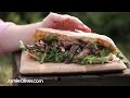 Jamie Oliver's lovely BBQ steak sandwich