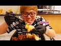 【韓国料理】自宅で最強に美味いUFOチキンを作って食べる！【ASMR雑音】