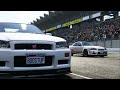 Nissan Skyline R34 GTR lapping Fuji Speedway - Project Cars 3