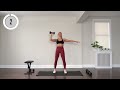 30 min UPPER BODY WORKOUT | Arms, Abs, Chest + Back | 2 Sets of Dumbbells + Bench | Warm Up Included