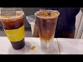 4k·sub)🍫 Marshmallow in Nutella?! feat.Black Waffle🖤/cafevlog/R-Vlog/Waffle & Drink Manufacturing