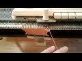 How does a Knitting Machine Work? (Longer version) standard Brother / KnitKing KH930