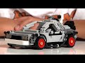 Lego BACK TO THE FUTURE DELOREAN - Epic TIME TRAVEL!  Cuusoo #004 Set 21103 time-lapse