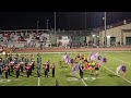 Dinuba High School band and color guard performance with WIS band and color guard. 09.29.2023