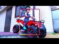 The wheel fall off on Tractor Funny Baby Senya Ride on Power Wheel mini Tractor to Help Dad
