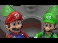 The Super Mario Bros Movie Luigi and Mario Build Bowser's Castle with Princess Peach