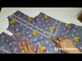 New Summer Printed neck design cutting and stitching || Zahra Fashions