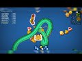 top 2 best player world largest slither snake game #wormszoneiobigsnakeskills #gaming #gameplay