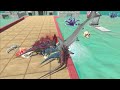 Shark of Evolution Become Megalodon VS ARBS T-Rex Dinosaurs fights - Animal Revolt Battle Revolt