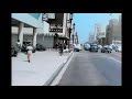 California 1950s, Driving Wilshire Blvd in color [60fps, Remastered] w/sound design added
