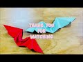 Anh Thư/ The easiest way to fold a bat, anyone can do it #origami #diy #halloween #gapgiay