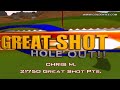 Golden Tee Great Shot on Rocky Hollow!