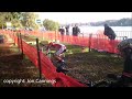 Soudal Classics Sint-Niklaas Junior Men's Cyclo-cross race 2016 crash on the hurdles waaslandcross