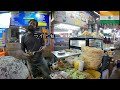 【インド】夜の食堂街で食べ歩き🇮🇳｜鍋の裏で焼く巨大チャパティ