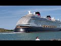 Disney Wish Leaving Port Canaveral Florida 7-26-24