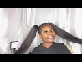 Double Sleek Ponytails With Braiding hair. Relax Hair/.       #growyourchannel #trending