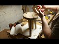 Woodturning | a punky walnut shop stool
