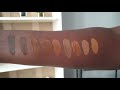 Natural light video Maybelline fit me matte and poreless foundation swatches deep to dark shades