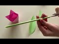 Fleur en papier 🌸 How to Make Paper Flowers 💖