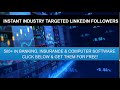 500+ Instant & Industry Targeted Linkedin Followers