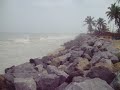 Arabian sea roaring in Mangalore