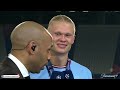 Erling Haaland jokes with Henry, Micah & Carra after UCL win! 😆 | CBS Sports Golazo | UCL Today