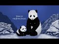 Panda with Cub in Snow Photoshop Painting for Panda Day Timelapse