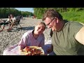 Holzofen Pizza am Bach, selbst gemacht - toller Ofen von #vevor