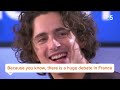 Interview with Timothée Chalamet in French (with English translation)
