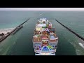 Icon of the Seas Maiden Voyage | Departure from Miami | Royal Caribbean [DRONE FOOTAGE 4K]