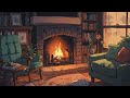 🔥 lofi Chill Beats with Fireplace Background Ambient Sound for relaxing🔥