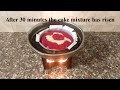 Scarlet Swirl Cake - Made Using Tea Light Candles