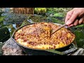 The Best Lasagna Ever cooked in Nature 🔥ASMR Cooking