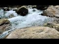 soul pleasing, peaceful forest river water flow, ASMR