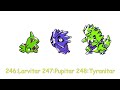 All 251 Pokemon Gold Sprites with GameBoy Advance Colors