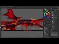 SPEEDPAINT | magma dragon VFX design + commentary